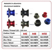 Bike Lift Aluminum Swingarm Spools - Titanium