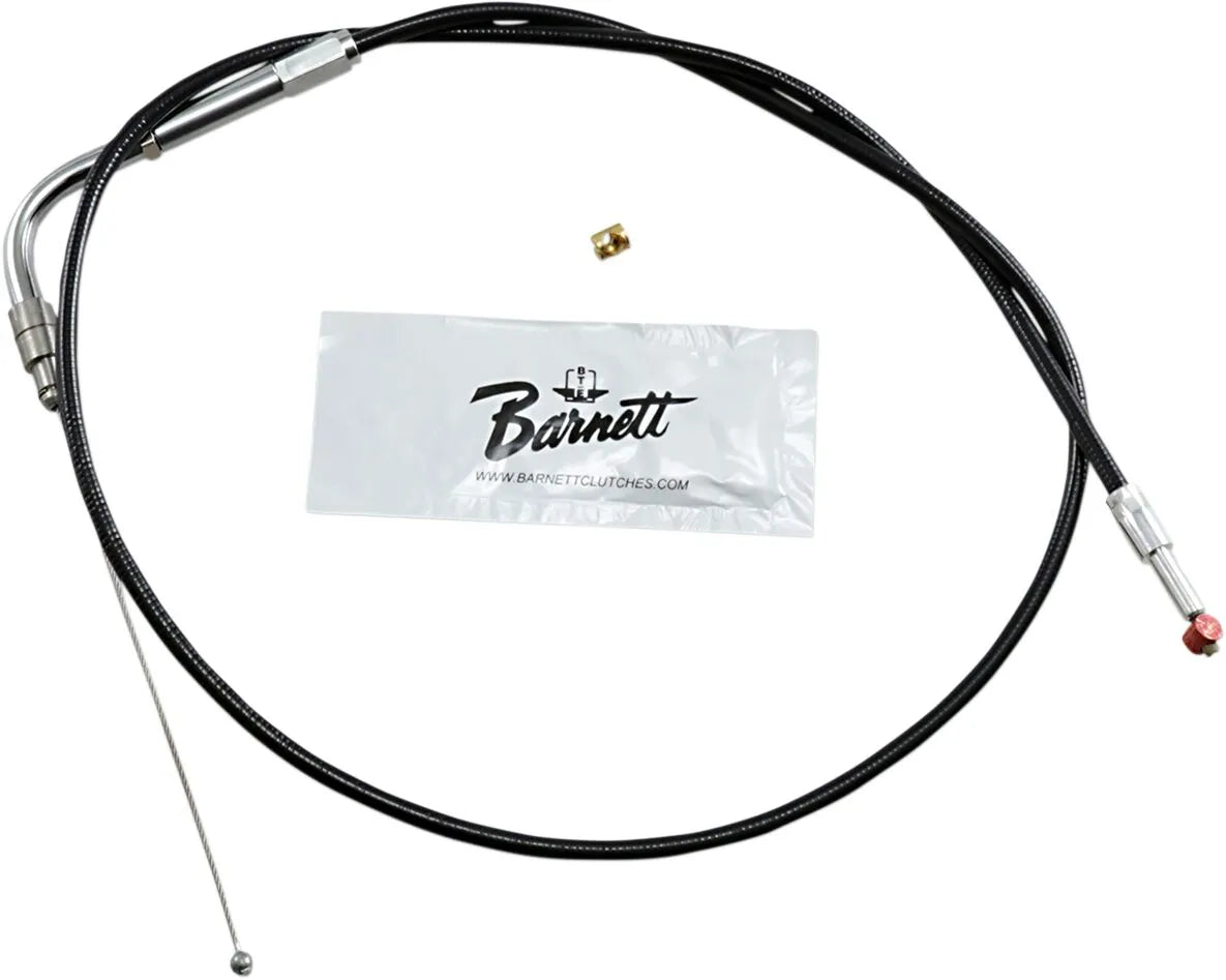 Barnett Black Vinyl STD Throttle Idle Cable for HD Softail
