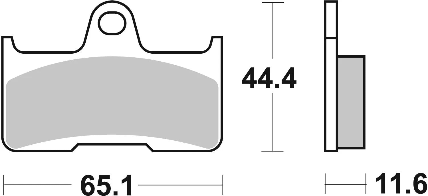 Sbs Si Offroad Sintered Bromsbelägg - Bak