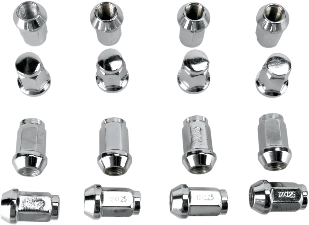 DWT Douglas Wheel Standard Chrome Lug Nuts 16-Pack