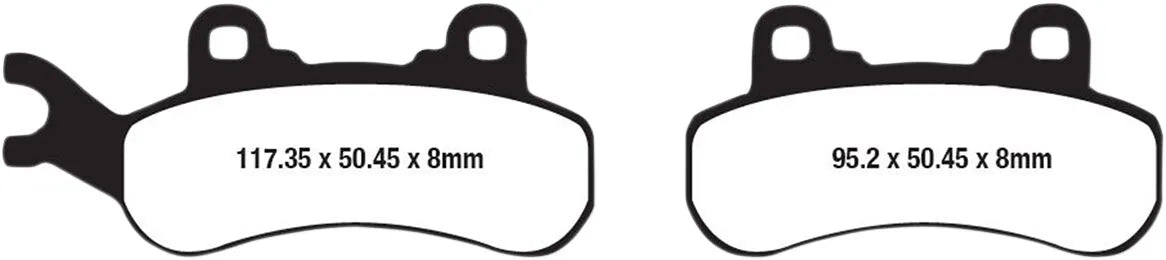 Ebc Långlivade Sintrade "R" Bromsbelägg - Fram & Bak