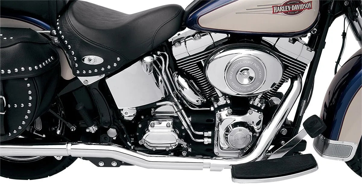 Bassani Xhaust Power Curve True-Dual Grenrör För Softail