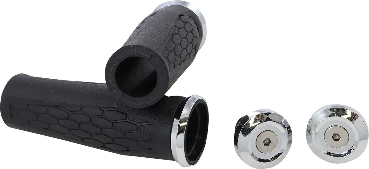 Kuryakyn Hex Grips - Chrome, 7/8"