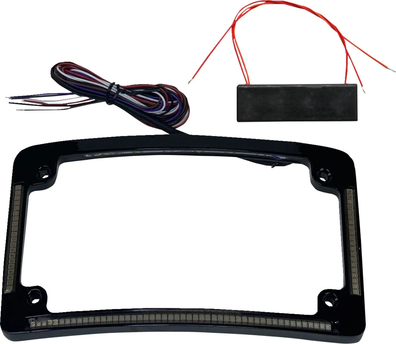 Custom Dynamics Radius License Plate Frame With Red Leds