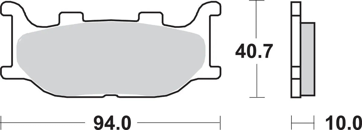 Sbs Hs Street Excel Sintrade Frambromsbelägg - Fram