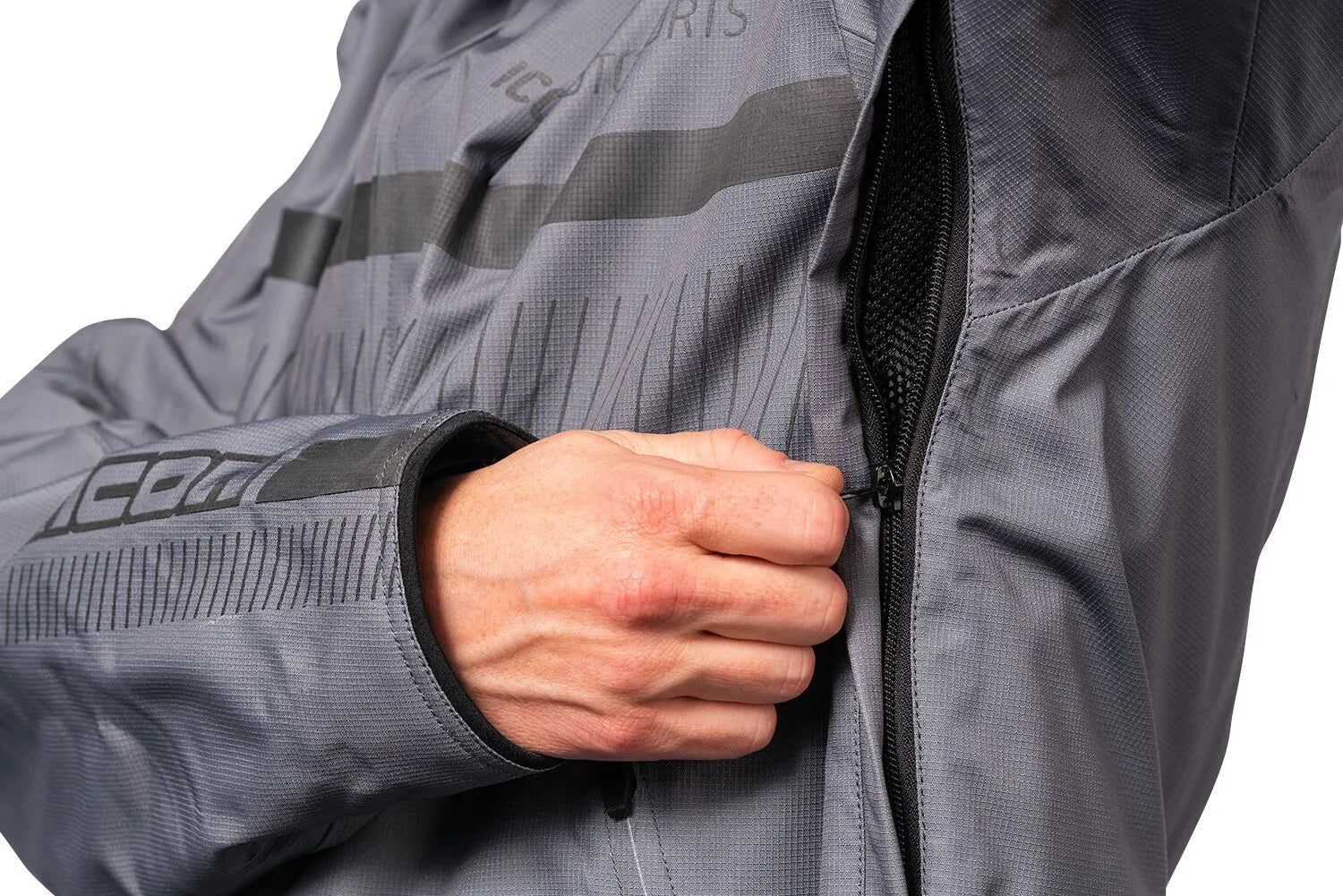 Icon Pdx3™ All Weather Motorcycle Jacket For Men - Gray