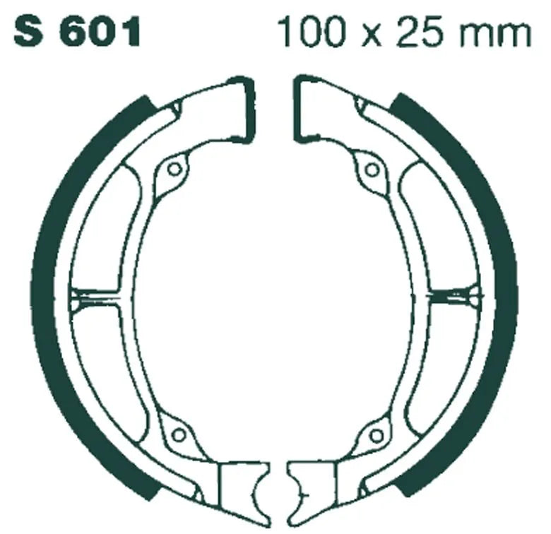 Ebc Standard Brake Shoes - Organic Base - Front & Rear