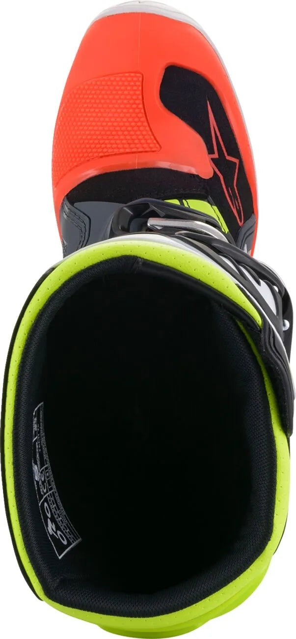 Alpinestars Tech 7S Boots Gray Red Yellow