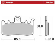 Moto-Master RoadPro Sinter Sport Front Brake Pads