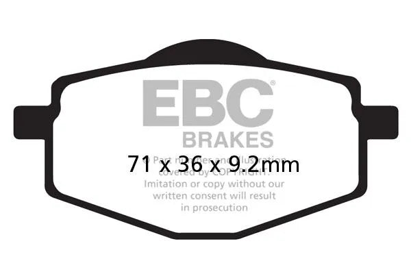 Ebc Sfa-hh Series Sintrade Scooter Bromsbelägg - Fram & Bak