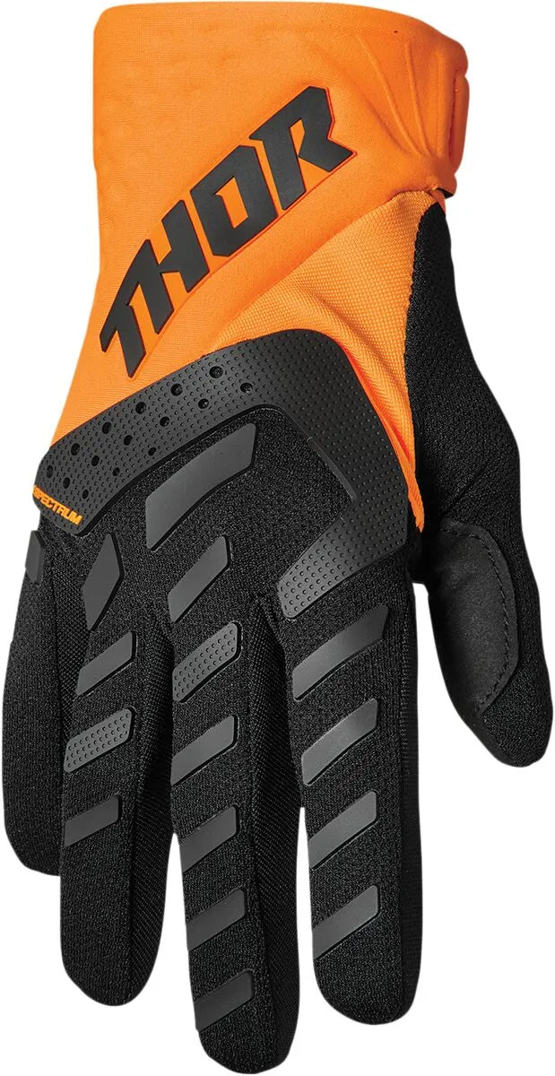 Thor Youth Spectrum Gloves - Black/Orange