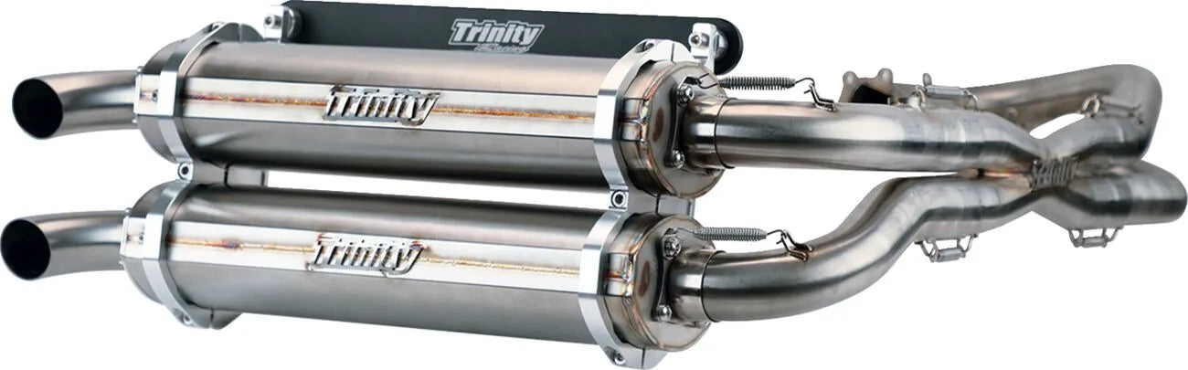 Trinity Racing Rostfritt Stål Dubbel Avgassystem