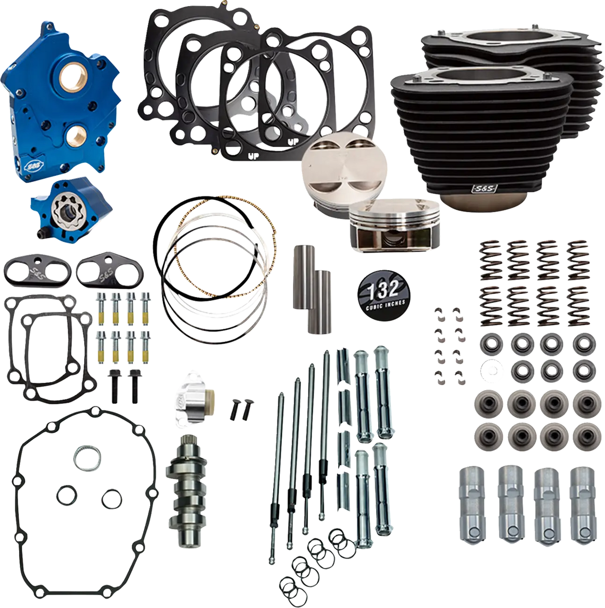 S&S Cycle 132" Power Package Big Bore Kit for M8 VVT Models