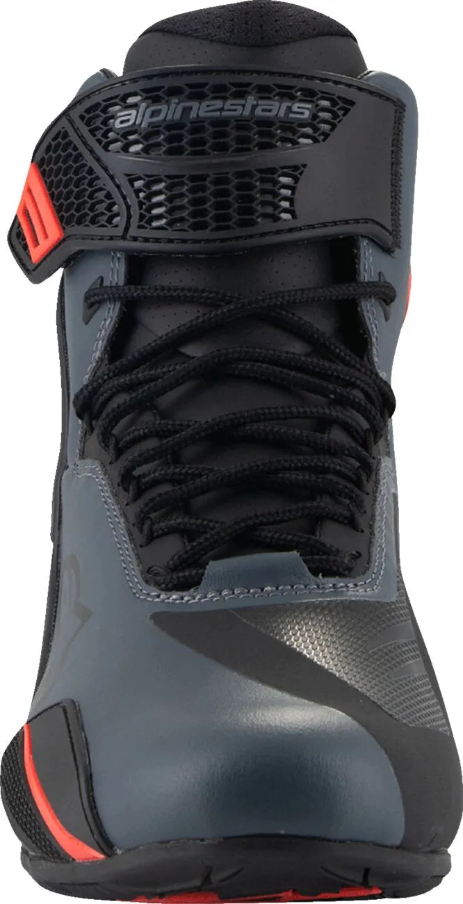 Alpinestars Faster V4 Riding Shoes Black Gray Red