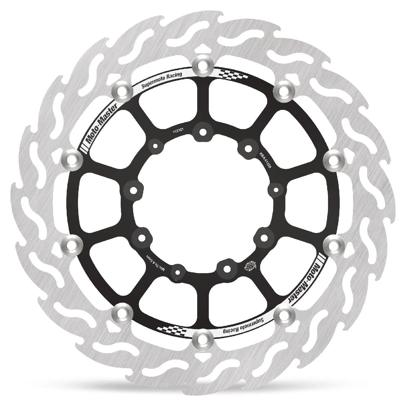 Moto-master Flame Series Flytande Broms Rotor 320mm - Fram