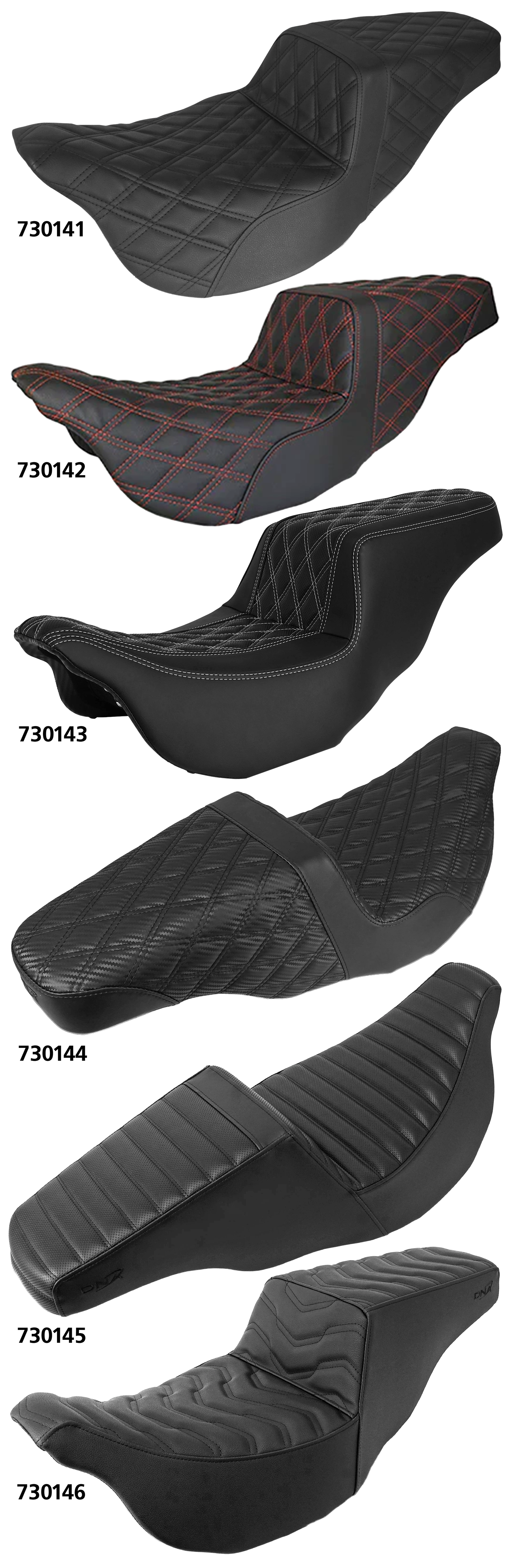Dna King Step 2-UP Seats for Touring 2008-2023