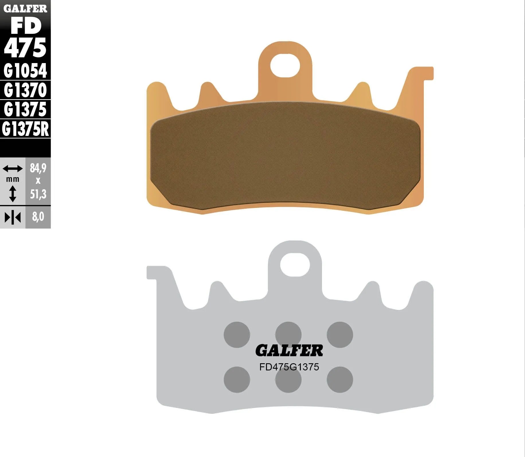 Galfer Hh Sintered Brake Pads - Front & Rear