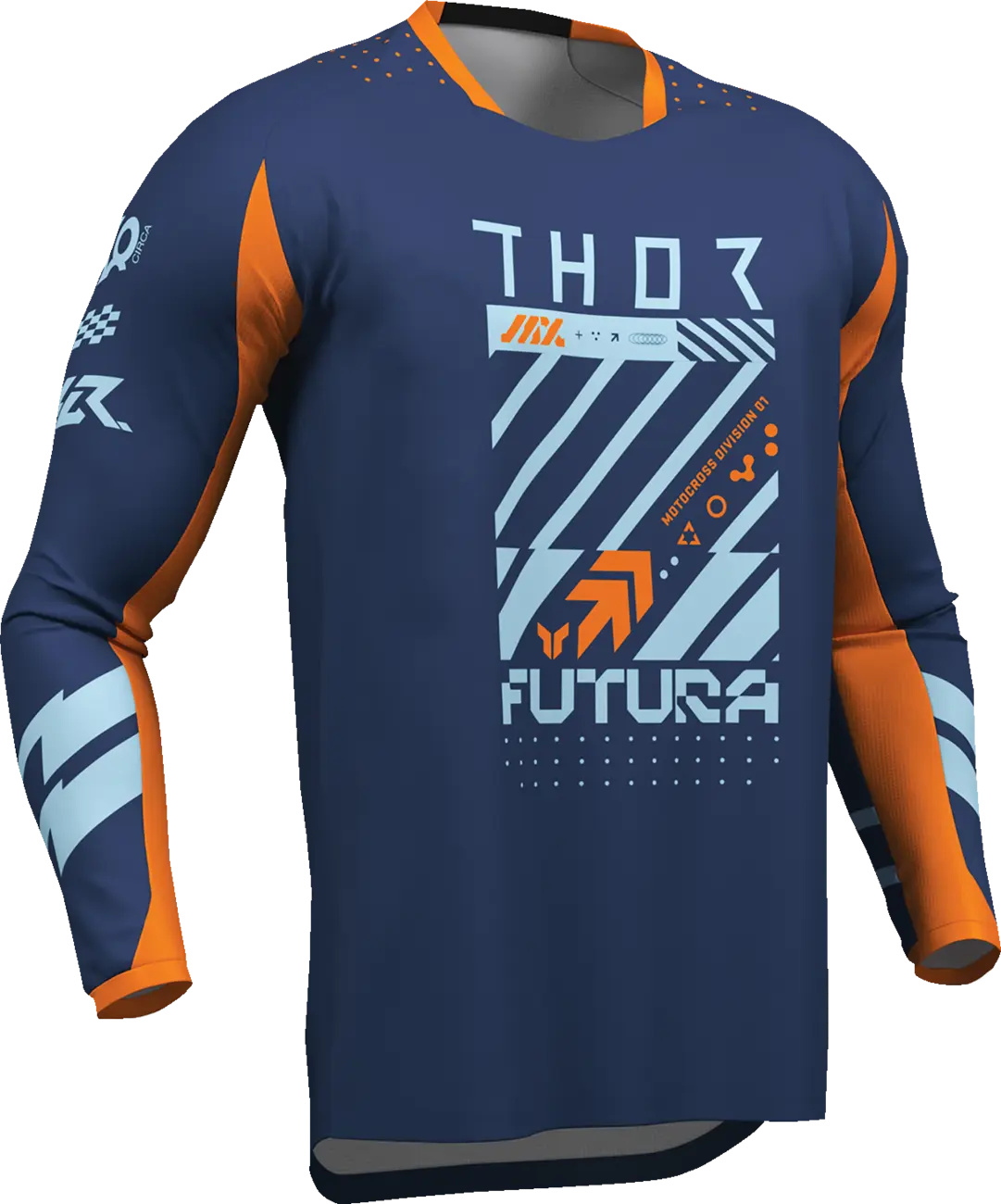 Thor Youth Launchmode Futura Jersey - Blue/Orange/Navy