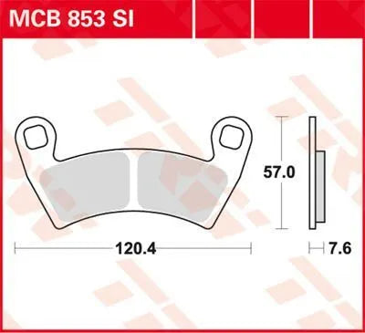 Trw Si Series Sintrade Off-road Bromsbelägg - Fram