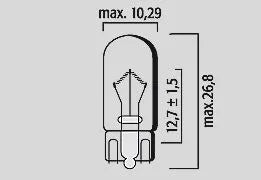 Flosser Filament Glass Wedge Bulbs - 12v