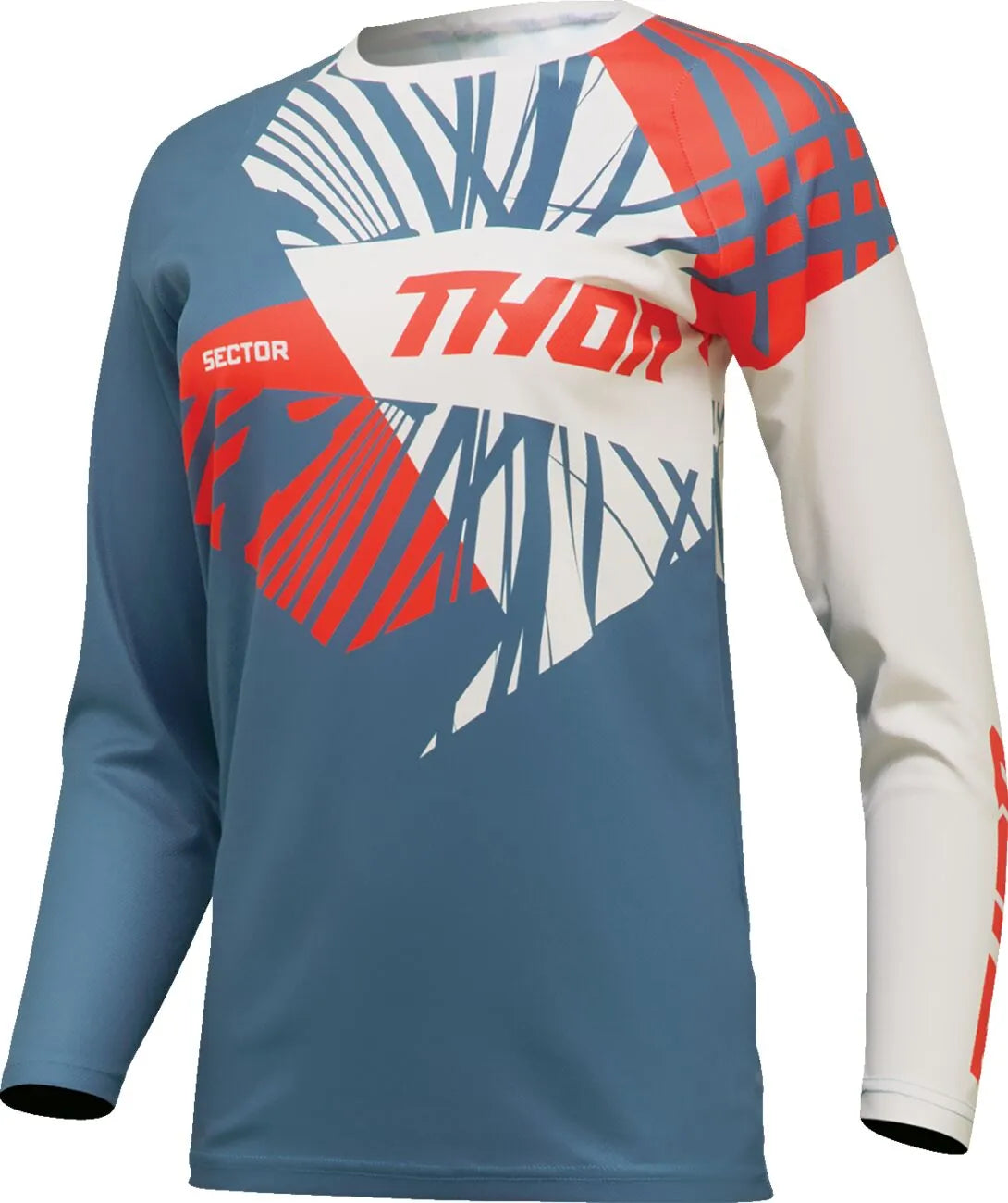 Thor Women's Sector Split Jersey - Blue/White