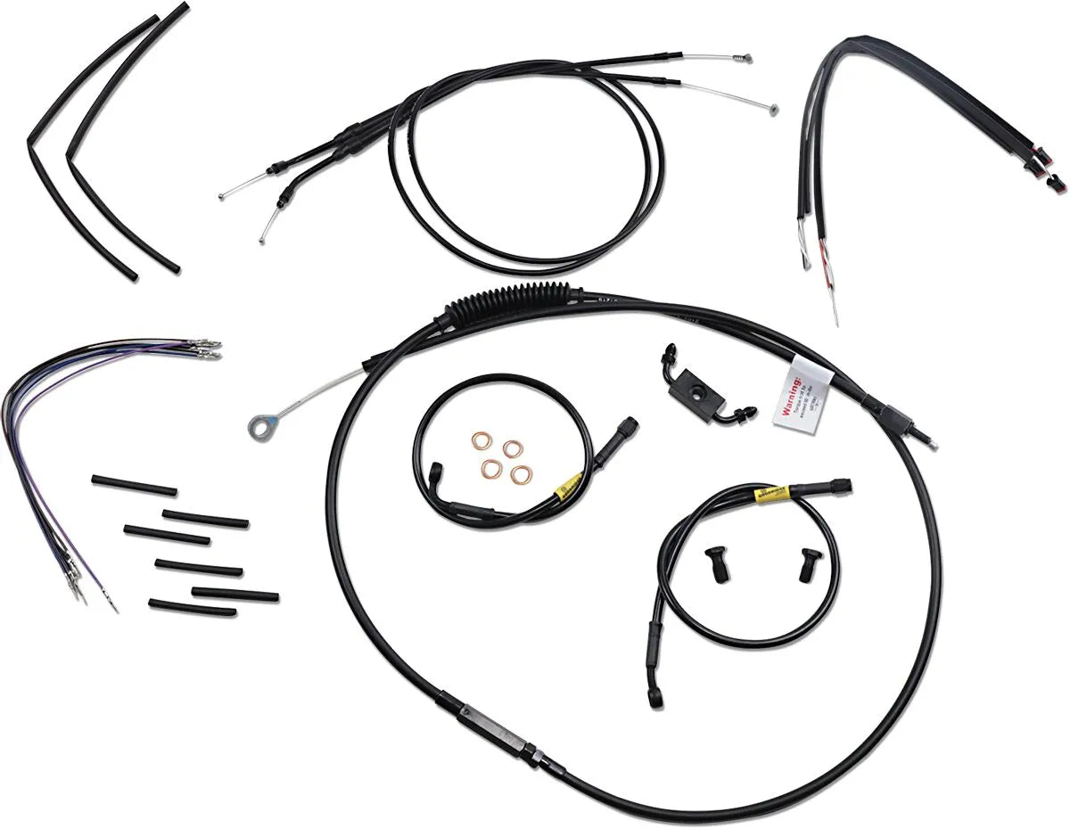 Burly Brand Jail Bar Cable Kit for 12" Handlebars