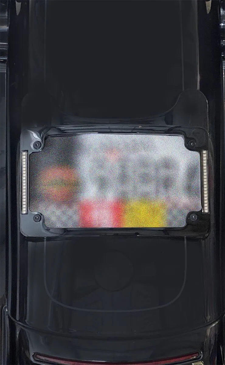 Custom Dynamics Led Radius License Plate Frame For Harley-davidson