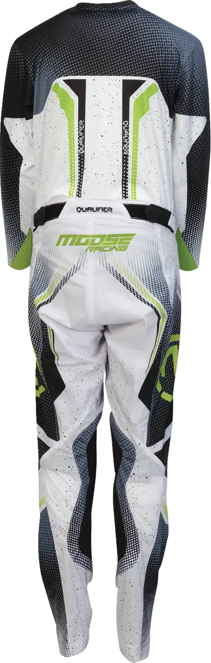 Moose Offroad Youth Qualifier Jersey - Black/Green/White