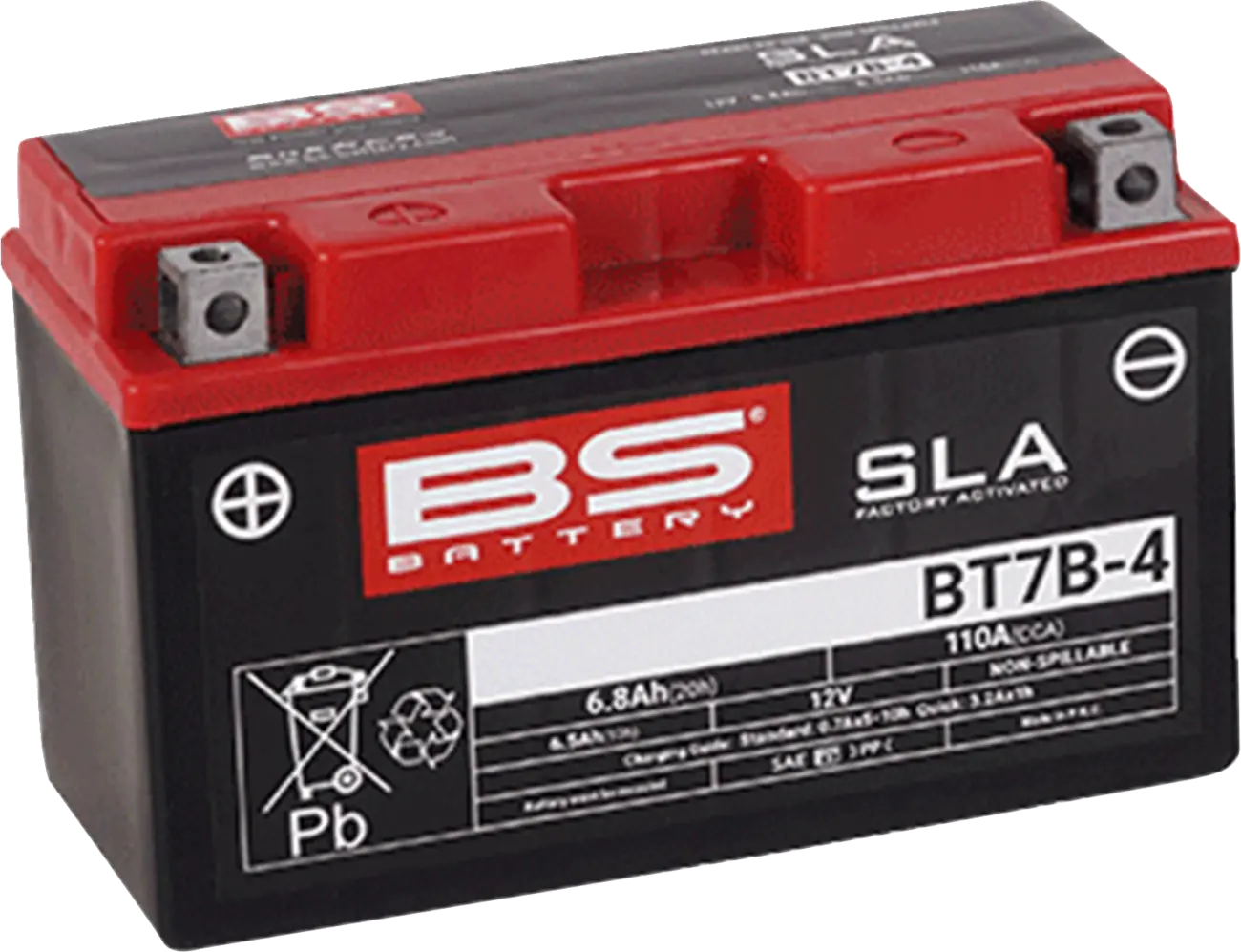 Bs Battery Agm Maintenance-free Battery 6.8ah