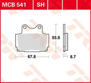 Trw All Round Sintrade Metall Bromsbelägg - Fram & Bak