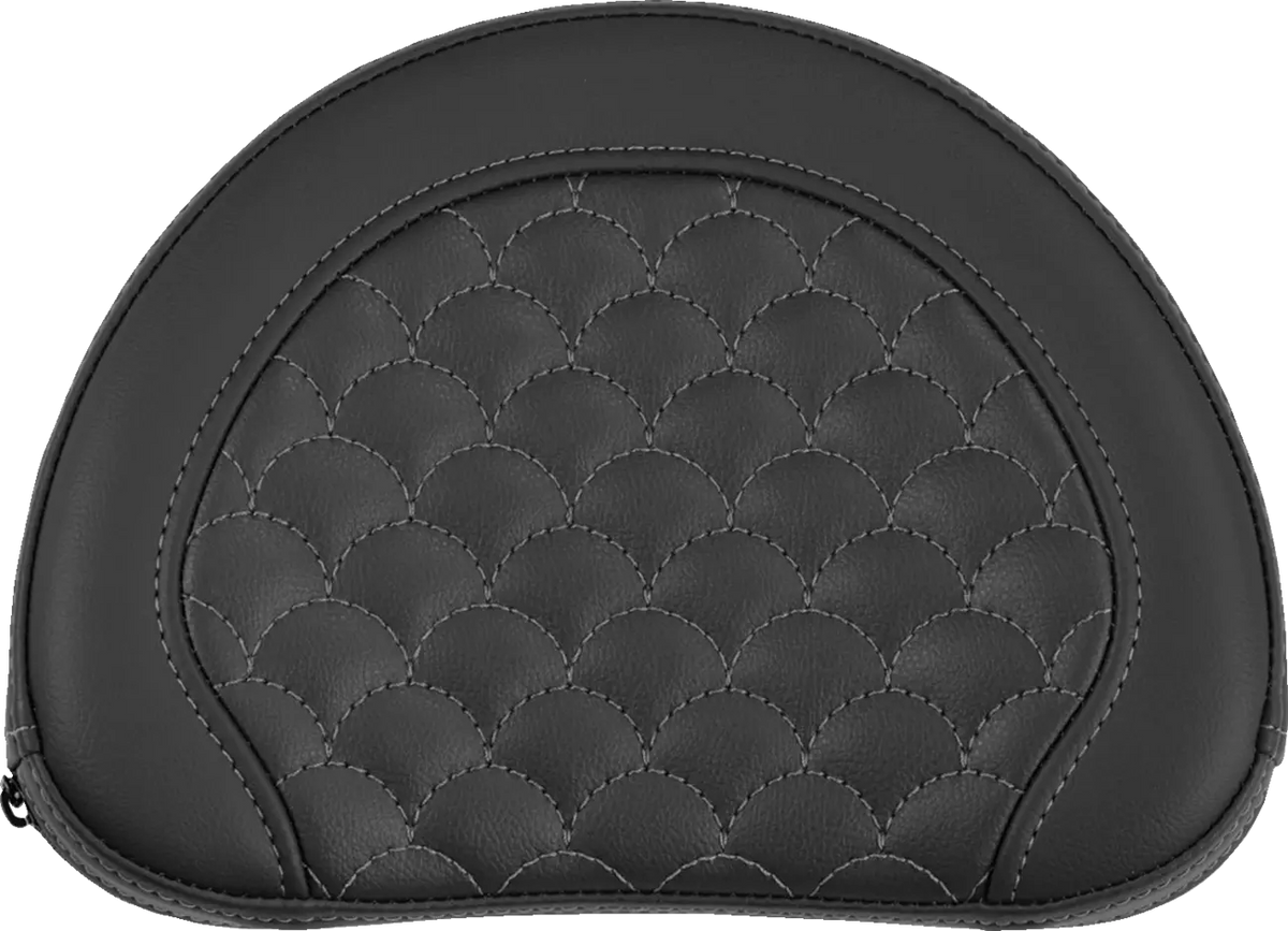 Saddlemen Contoured Sissy Bar Pad Gray Stitch for 5" Sissy Bars