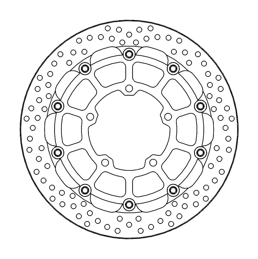 Moto-master Halo Series Floating Rotor For Motorcycle - Front