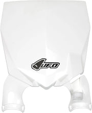 Ufo Stadium Number Plate With Fork Guards - White