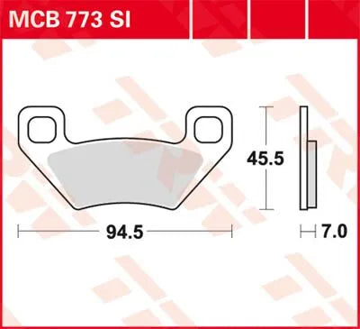 Trw Si Series Sintrade Off-road Bromsbelägg - Fram & Bak