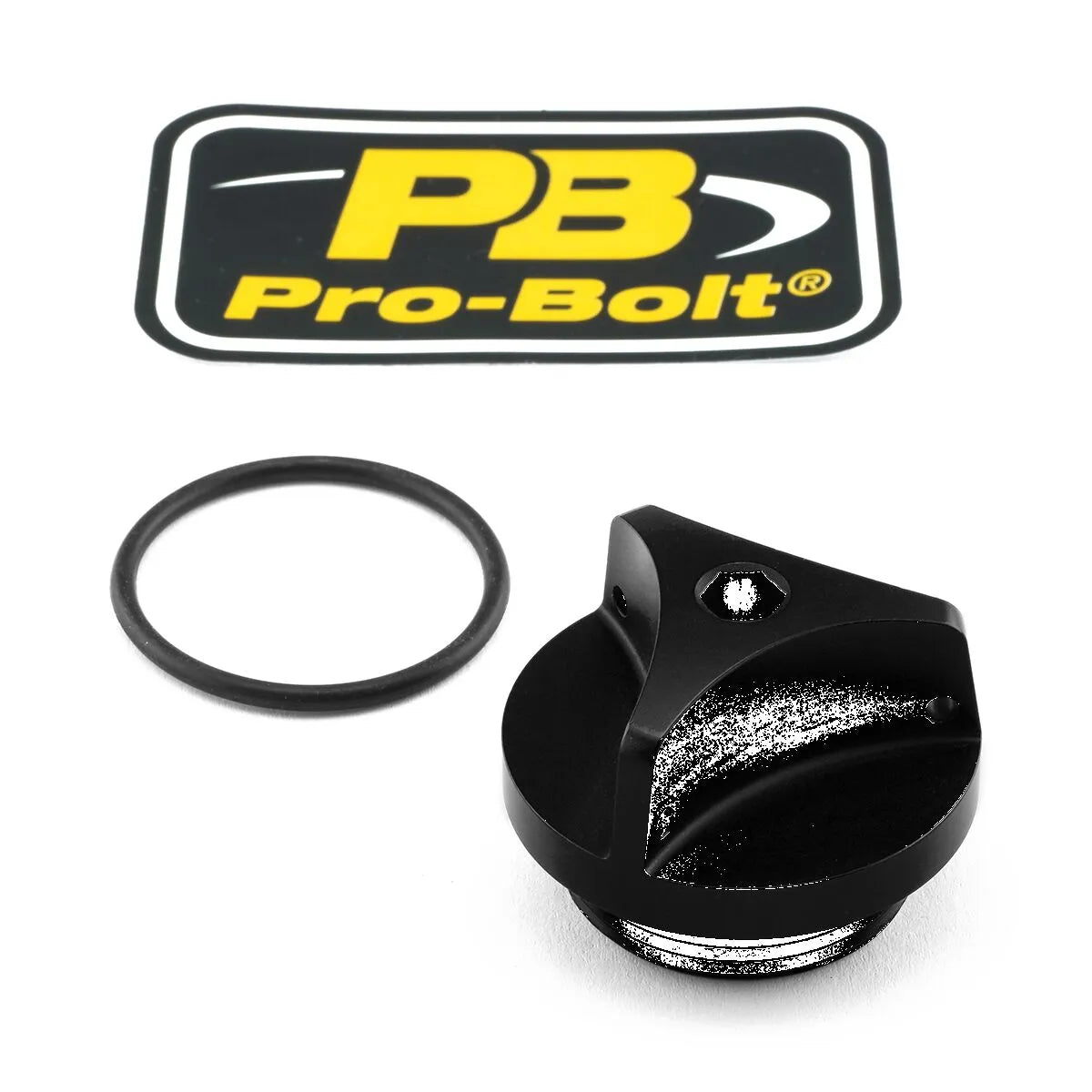 Pro Bolt Aluminum Oil Filler Cap Kit - Black