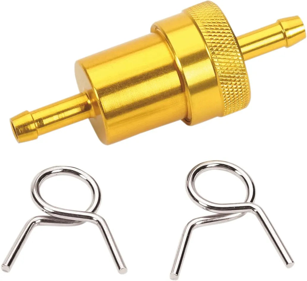 Emgo Anodized Aluminum Fuel Filter For 1/4" Fuel Line