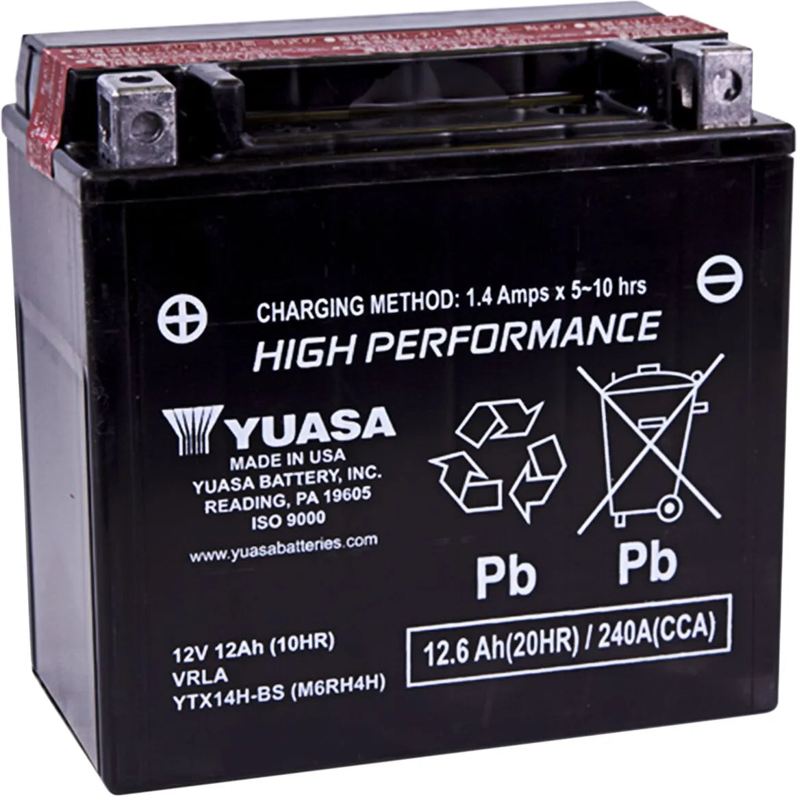 Yuasa High Performance AGM Maintenance-Free Battery