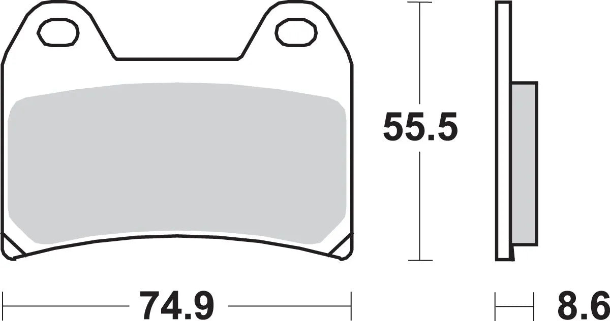 Sbs Hs Street Excel Sintered Fram Bromsbelägg - Fram