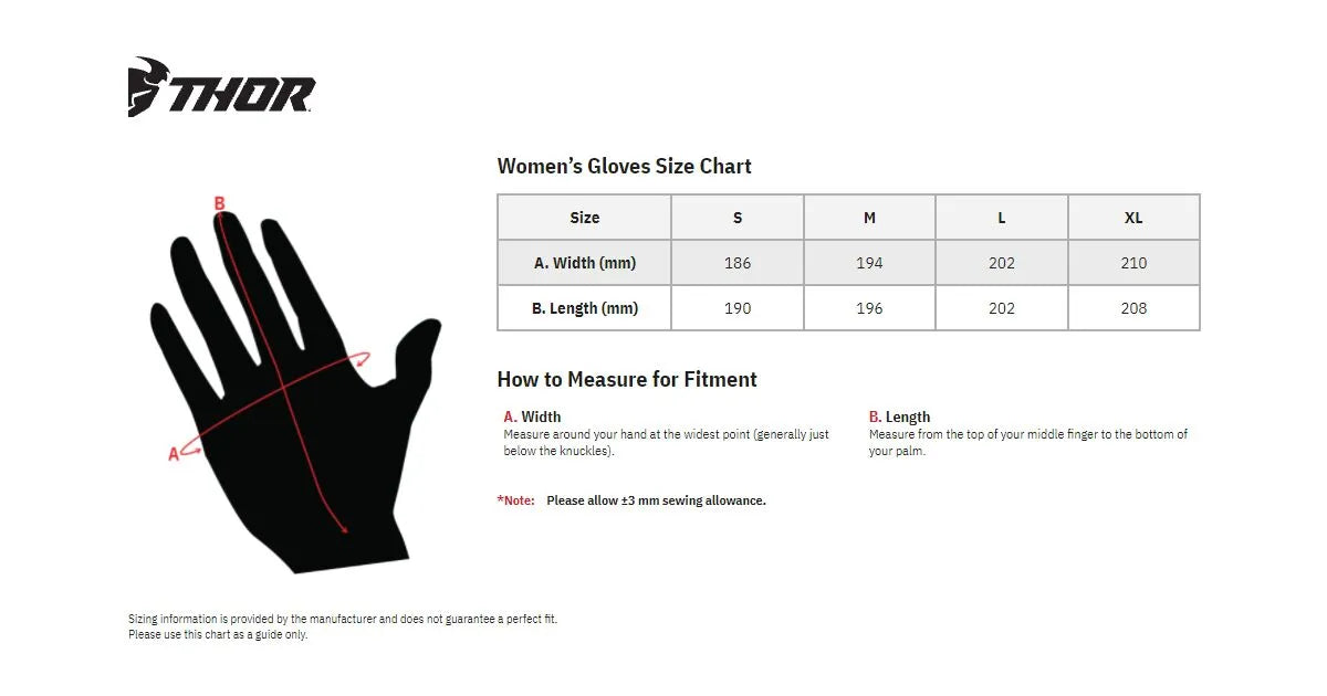 Thor Women's Sector Gloves - Black/Pink