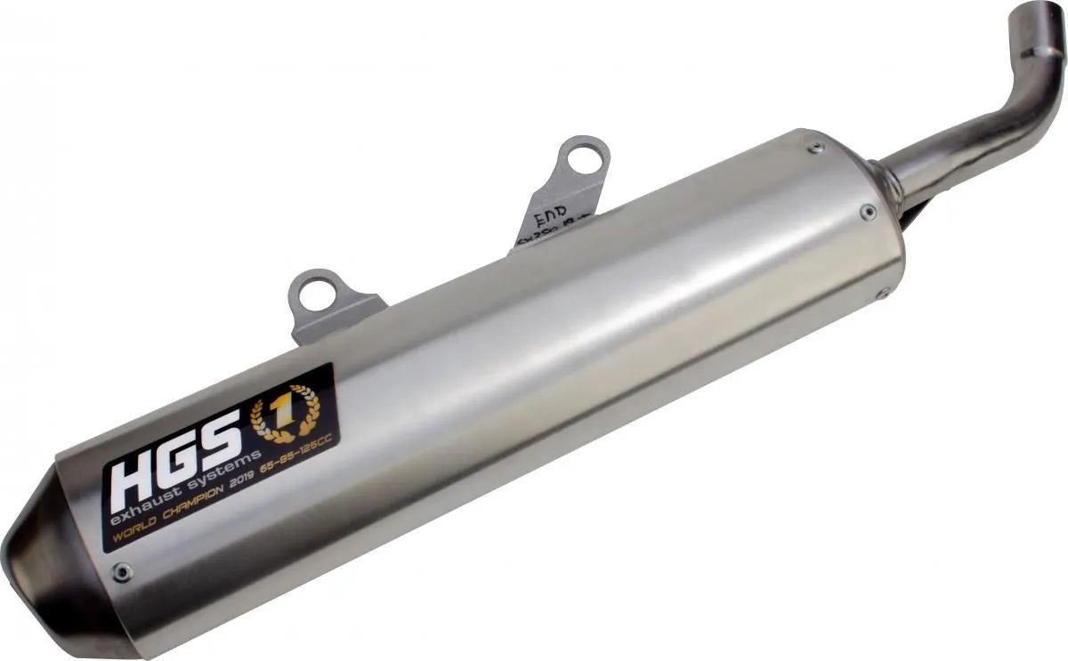 Hgs 2-stroke Silencer Aluminum Muffler With Steel End Cap