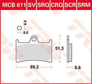 Trw Scr Series Sintered Race Brake Pads For Extreme Braking - Front