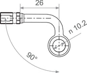 Trw Varioflex Banjo-koppling - Titan Aluminium