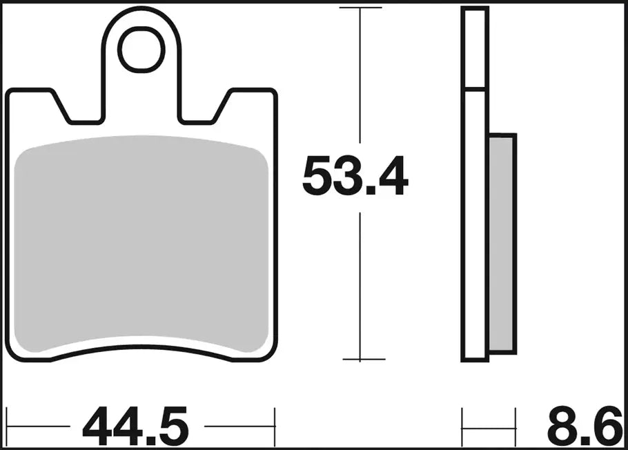 Brembo Prime Line Carbon Ceramic Brake Pad Set