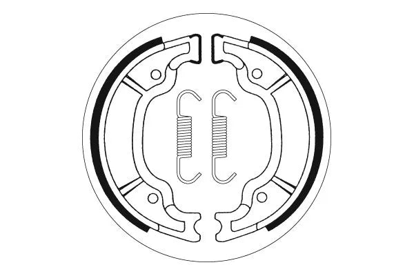 Sbs Street Brake Shoes For Scooters - Rear