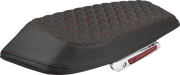 Saddlemen Tri-Gripper Saddlebag Lid Covers Black Red Stitch