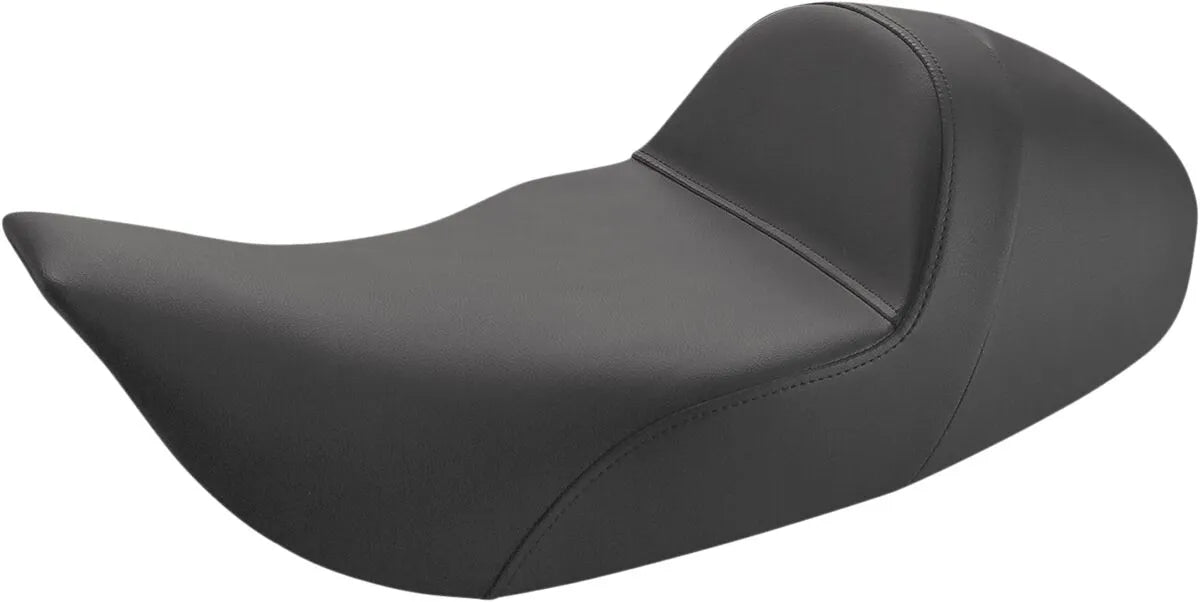 Saddlemen Solo Seat - Black Saddlehyde - For Harley Davidson