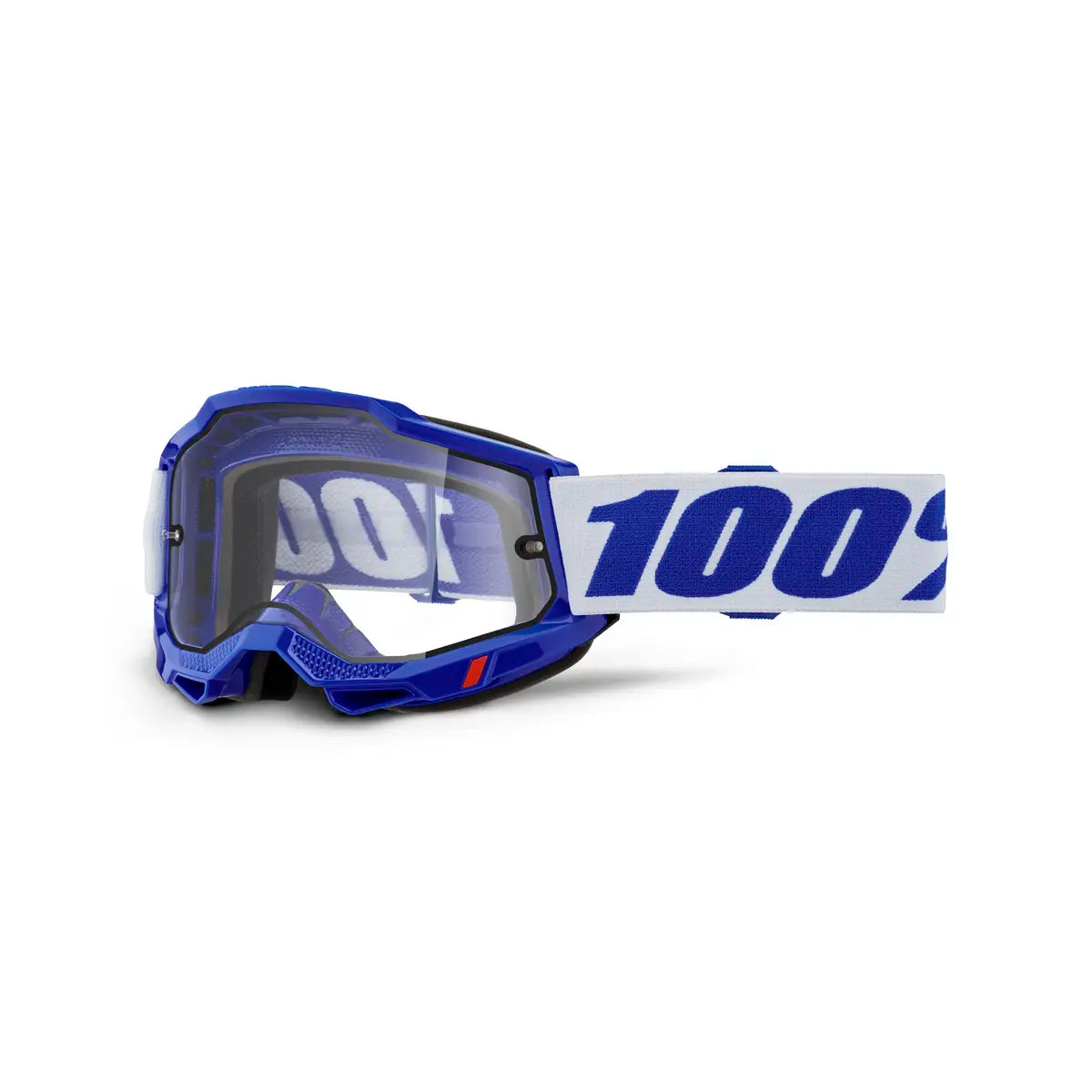 100% Accuri 2 Enduro Moto Goggles Blue Clear Lens