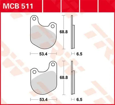 Trw All Round Sintered Metal Brake Pads - Front