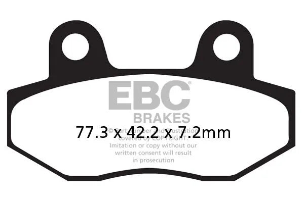 Ebc Sfac Carbon Scooter Brake Pads For Enhanced Durability