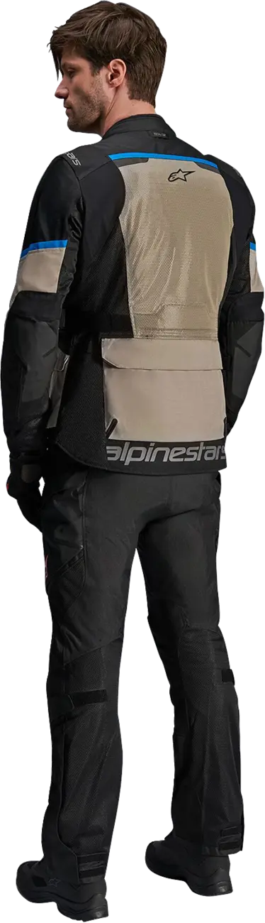 Alpinestars Andes Air Drystar® Men's All Weather Jacket - Black/Laurel Gray/Bright Blue